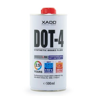 XADO Спирачна течност DOT 4  0.500 ml.
