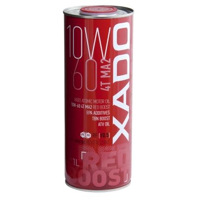 XADO – Atomic Oil 10W-60 4T MA2 RED BOOST 1 L.