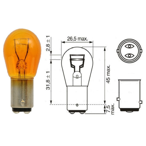 OSRAM – PY30/8W 12V BAY15D - Image 2
