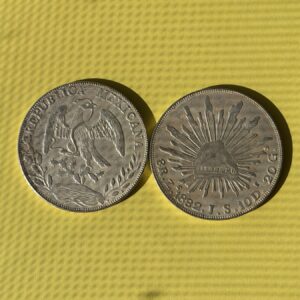 Мексиканска сребърна монета 8 Reales 1882